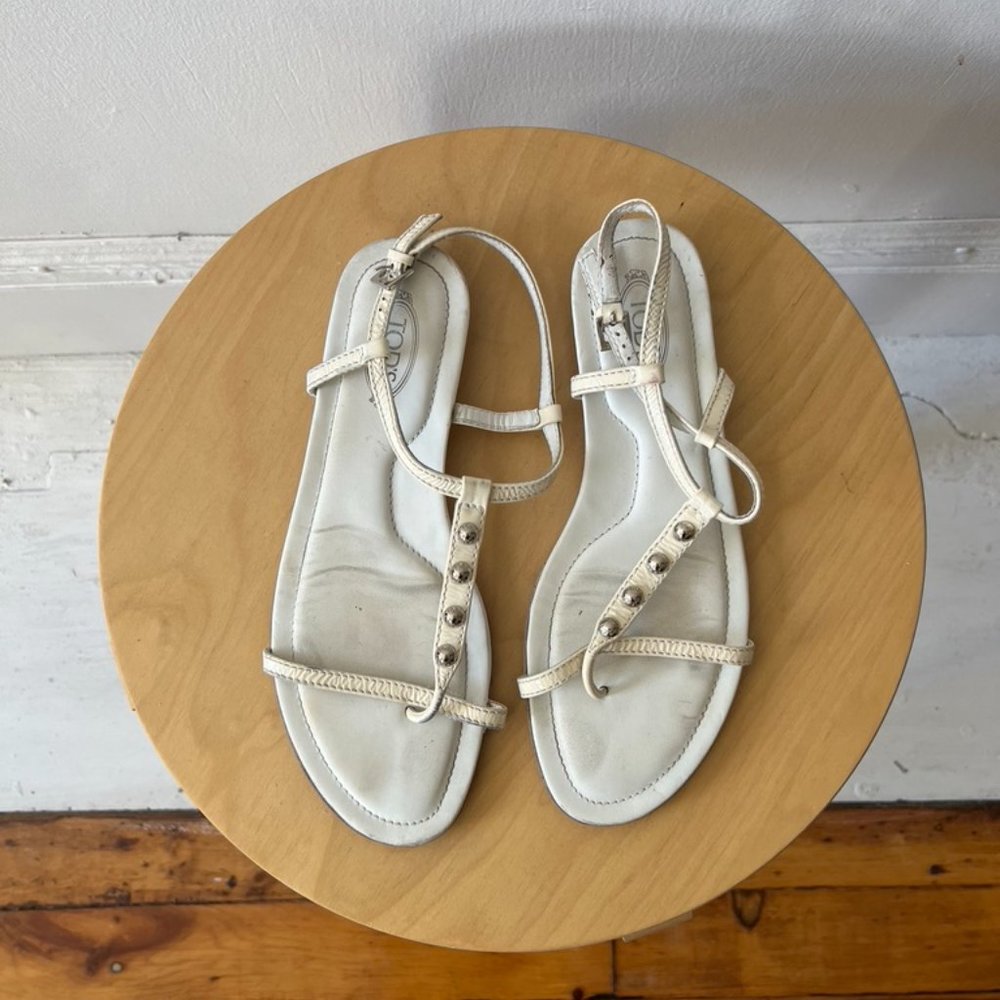 Tod's Strappy Patent Leather Sandal